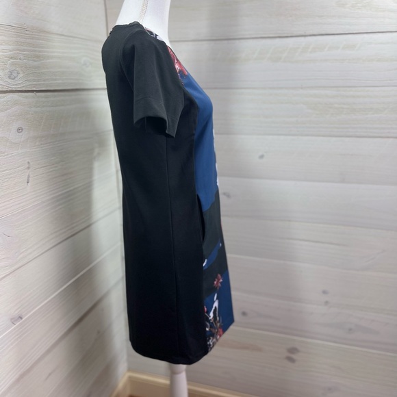 SIMPLY VERA Vera Wang Front Panel Floral Print Dress XS FREE SHIP - Picture 5 of 5